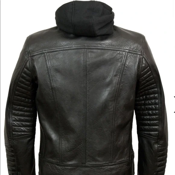 HidePark -Hooded Leather Jacket - Picture 2 of 6